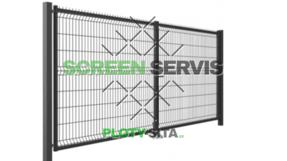 60246-brana dvoukridla 3d pozink